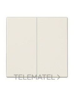 TECLA PULSADOR DOBLE LS BLANCO