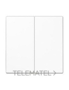TECLA PULSADOR DOBLE LS BLANCO ALPINO