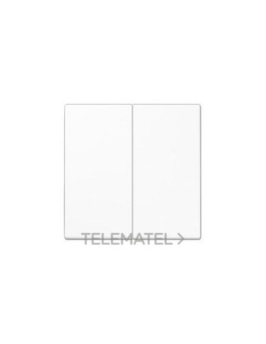 TECLA PULSADOR DOBLE LS BLANCO ALPINO