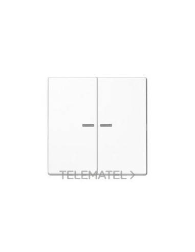 TECLA PULS.DBL.VISOR LS BL ALP.