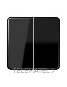 TECLA PULSADOR DOBLE CD NEGRO