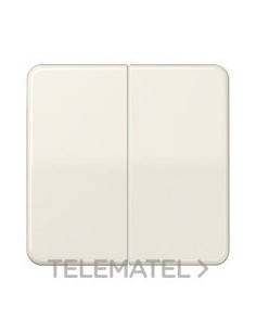 TECLA PULSADOR DOBLE CD BLANCO