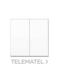 TECLA PULSADOR DOBLE AS BLANCO ALPINO