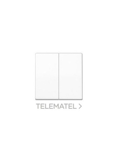 TECLA PULSADOR DOBLE AS BLANCO ALPINO