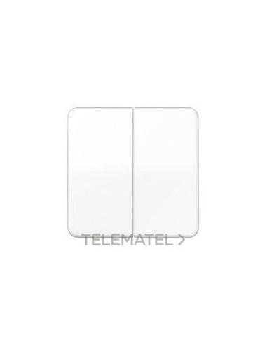 TECLA PULSADOR DOBLE CD BLANCO ALPINO