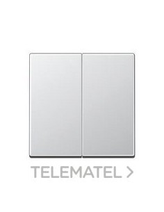 TECLA PULSADOR DOBLE A ALUMINIO
