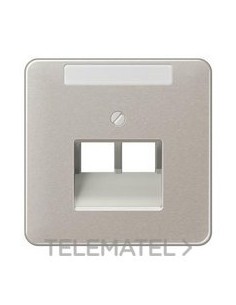 TECLA DOBLE TELÉFONO PLATINO