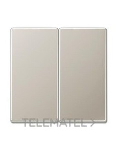 TECLA DOBLE SERIE ACERO