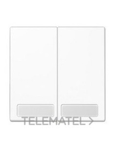 TECLA DOBLE REGLETA INSCRIPCIÓN BLANCO