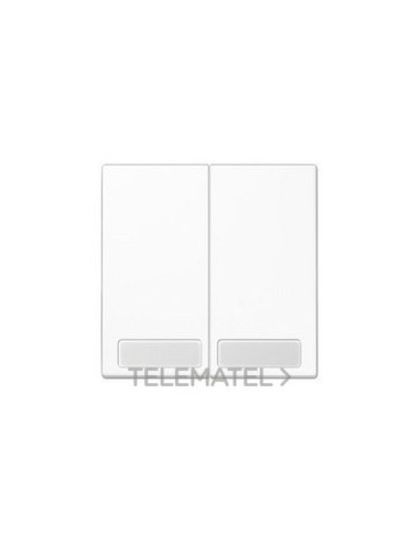 TECLA DOBLE REGLETA INSCRIPCIÓN BLANCO