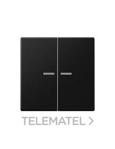 TECLA DOBLE CON VISOR A NEGRO MATE