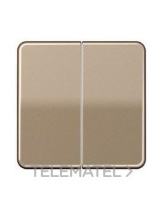 TECLA DOBLE BRONCE-ORO