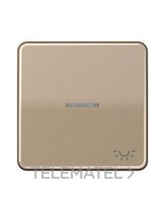 TECLA CON VISOR SÍMBOLO LUZ CD500 BRONCE