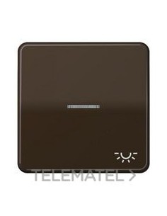 TECLA CON VISOR SÍMBOLO LUZ CD500 MARRÓN