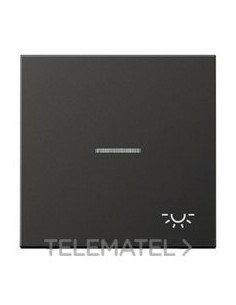 TECLA CON VISOR SÍMBOLO LUZ ANTRACITA