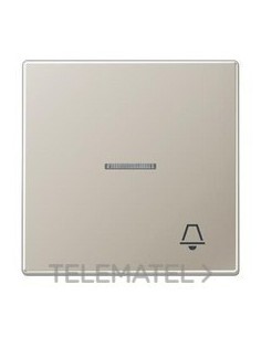 TECLA CON VISOR SÍMBOLO ACERO TIMBRE