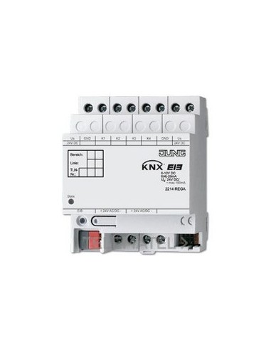 SALIDA ANALOG.KNX 4 CAN.DIN 4 MOD.