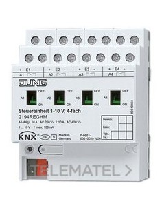 REGULADOR FLUORESCENCIA 4 CAN.1-10V DIN
