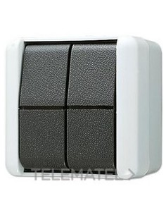 PULSADOR CONMUTADOR DOBLE 10A 250V WG800