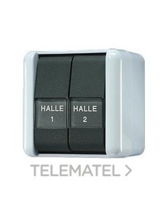 PULSADOR 2 CONM.DBL.10A/250V WG800