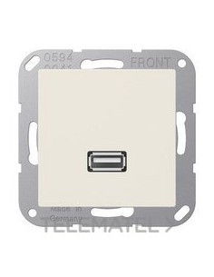 PLACA USB BLANCO MARFIL PARA SERIE AS500