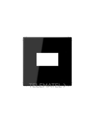 PLACA TOMA USB LS NEGRO