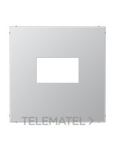 PLACA TOMA USB LS ALUMINIO