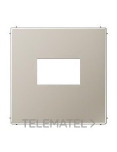 PLACA TOMA USB LS ACERO