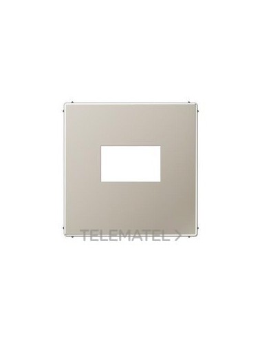 PLACA TOMA USB LS ACERO