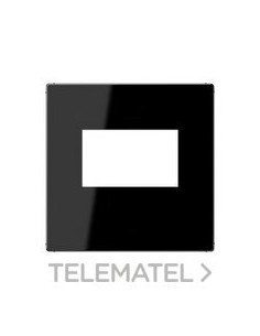 PLACA TOMA USB A NEGRO