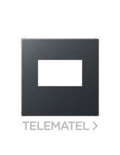 PLACA TOMA USB A ANTRACITA