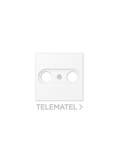 PLACA TOMA TV A BLANCO MATE