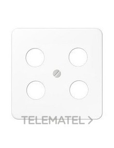 PLACA TOMA SAT TV CD BLANCO ALPINO