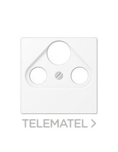 PLACA TOMA SAT TV A BLANCO MATE