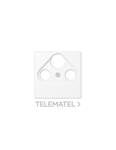 PLACA TOMA SAT TV A BLANCO MATE