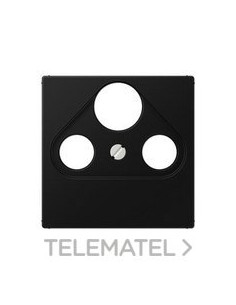 PLACA TOMA SAT-TV A NEGRO MATE