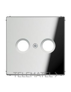 PLACA TELEVISIÓN CROMADO BRILLANTE