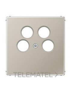 PLACA SAT TV. 2 TOMAS LS ACERO