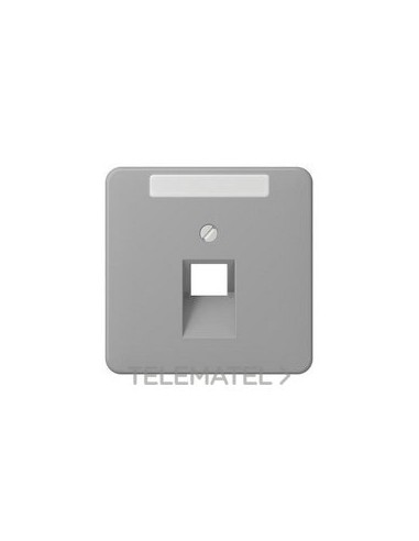 PLACA SIMPLE TELÉFONO GRIS OSCURO