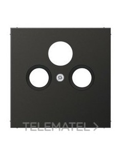 PLACA PARA TOMA SAT-TV ANTRACITA