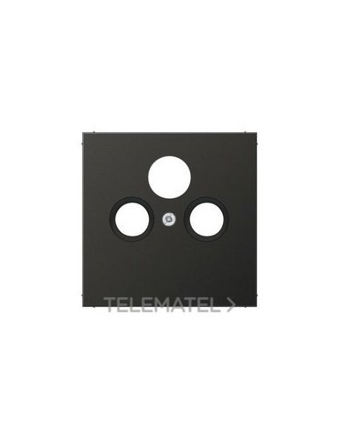 PLACA PARA TOMA SAT-TV ANTRACITA
