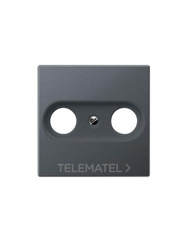 PLACA PARA TOMA ANTENA TV-FM ANTRACITAS