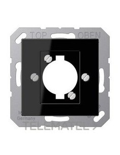 PLACA PARA ENCHUFE XLR A NEGRO