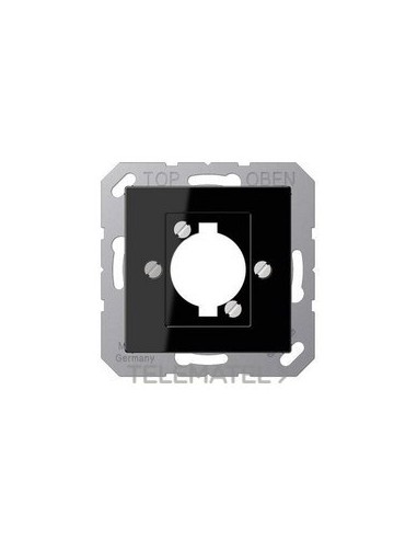 PLACA PARA ENCHUFE XLR A NEGRO