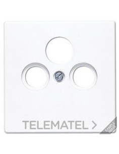 PLACA PARA ENCHUFE PARABÓLICA NEGRO