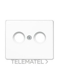 PLACA PARA ENCHUFE TV-FM BLANCO ALPINO