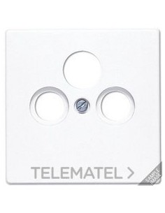 PLACA PARA ENCHUFE PARABÓLICA GRIS CLARO