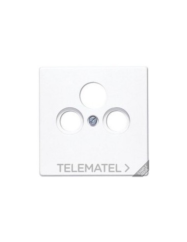 PLACA PARA ENCHUFE PARABÓLICA GRIS CLARO