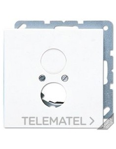 PLACA PARA 2 TOMAS ALTAVOZ BLANCO MARFIL