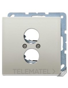 PLACA PARA 2 TOMAS ALTAVOZ ALUMINIO